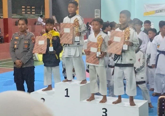 Muhammad faqih Algafiri di Kejuaraan karate INKANAS Kapolres cup III